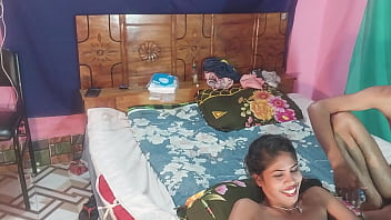 Preview 2 of War Sek - Very Beautiful Bengali Teen Girl Fucked by two guys tight Pussy in bengali xxx porn threesome    .... Hanif and Mst sumona and Manik Mia