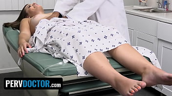 Preview 3 of Mother Punishment Son - Naughty Teen Dharma Jones Rides The Doctor&#039_s Big Fat Dick To Cure Her Back Ache - Perv Doctor