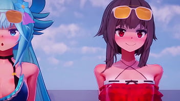Preview 1 of Son Massage Mum Back - konosuba sex