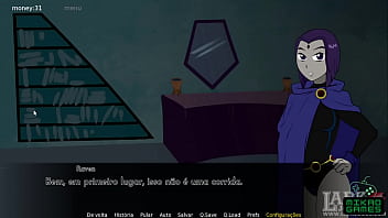 Preview 4 of Born Hug - Teen titans ep 4 Olhando a Buceta de Raven enquanto ela medita
