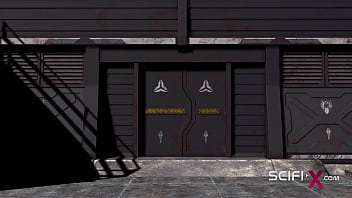 Preview 1 of You Jizz Chinese - Hot 3d dickgirl fucks hard a sexy girl in the sci-fi confinement cell