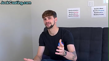 Preview 1 of Corolla Car - Inked amateur handsome jock jerks hard dick on solo casting