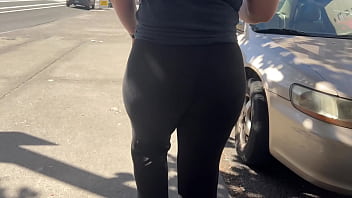 Preview 1 of Www Sexx Vibeo - Bubble Butt Wedgie Candid City Streets