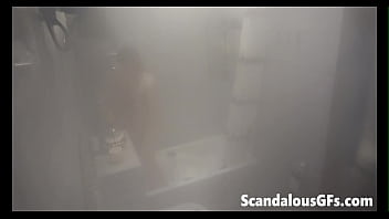 Preview 4 of Sunny Laione Xx Videos - A steamy video of my naked hot ex in a luxury steam shower