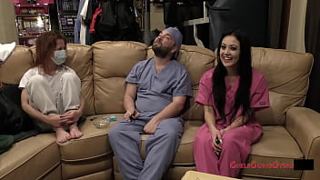 Preview 3 of Chut Turi - Shy Blaire Celeste &amp_ Asian Channy Crossfire Get Yearly Checkup From Doctor Tampa &amp_ Stacy Shepard! Exclusively From GirlsGoneGyno - Reup