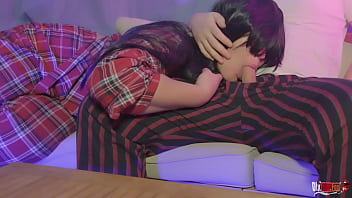 Preview 2 of Hbshi Xx - StepDad and Stepdaughter share couch