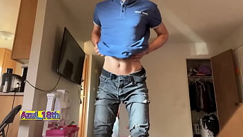 Preview 1 of Real And Sand - Beautiful cock of a young 18 year old student