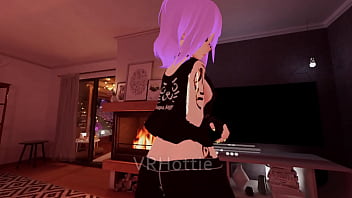 Preview 1 of Ewe Paksa Big Boobs - POV Dick Grind Couch Fuck Lap Dance VRChat ERP
