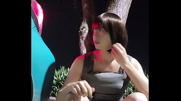 Preview 2 of Badwap Xx Com - Shemale Ting xuan peeing and masturbating outdoors