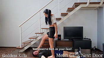 Preview 4 of Bengali Boudi Com - Mistress Katherine and Mr Pine  - Cheerleader trample loser that thinks he is going to the party - FIRST Katherine TRAMPLING - FOOT WORSHIP - FEMDOM - FOOT HUMILIATION - FOOT SLAP - FOOT DOMINATION -