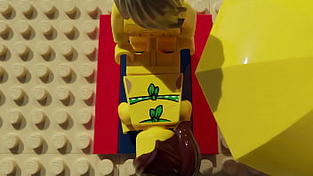 Preview 3 of Asilo Xxx - Hot LEGO Babe gets FUCKED on the Beach