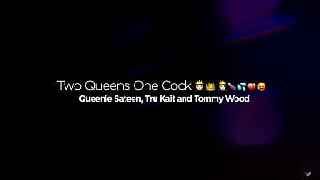 Preview 4 of Hoy Gril - Queenie Sateen Tru Kait Threesome