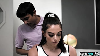 Preview 2 of Xnx Belac Wyt - Tutor Ricky Spanish fucked his student Sophia Burns. Ricky teaching Sophia but looks like he wants Sophia&#039_s virgnity. He also fucks Sophia in the ass and loosk like Sophia is happy and enjoyed it.