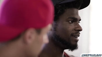 Preview 1 of Lompoc Xxxvideo - Interracial fuck between two horny guys Devin Trez and Damien White,  while at Devin&#039_s house. Devin said that he doesn&#039_t have any relationship worries  because he has a sex toy