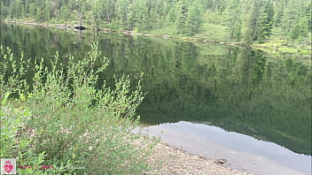 Preview 4 of 18 Yard Fark Xxxxxx Hd Video - I jerk off a flaccid dick and cum on a mountain lake in nature! POV! - Vik Freedom