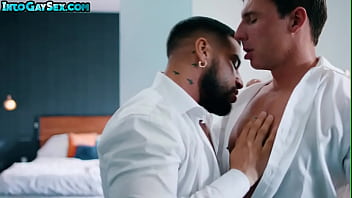 Preview 2 of Searchsleeping Some Porn - Tattooed and muscled studs enjoy barebacking anal action