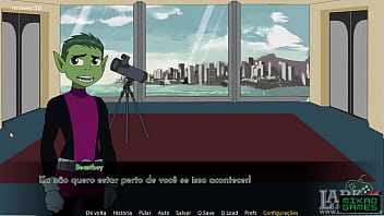 Preview 3 of Japaneseporno - Teen titans ep 1 Conhecendo a historia do jogo e personagens Starfire e Raven.