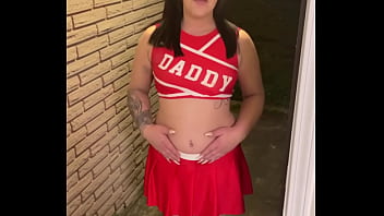 Preview 1 of Did Sun Mom - Cheerleader with a big booty fucks an older man to raise money to go to cheer camp