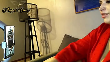 Preview 2 of Office Boss Hot Sex Boss - Angel Lima numa Live com o F&atilde_ Sorteado para gravar cena