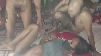 Preview 2 of Dancehall Queen Jamaica - Bengali teen having great sex threesome.    .... Hanif and Popy khatun and Manik Mia