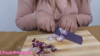Preview 4 of Japanese Lesbian Face Shitting - COOKING SERIES 1: How to cook Pork Cabbage in a sexy way! TRAILER!