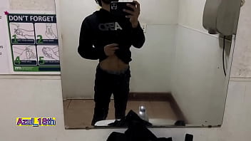 Preview 4 of Latina Creampie - Hot young man gets naked in different parts of the city