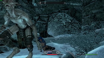 Preview 3 of Xnxxx Virgin Porn - skyrim - aelith the warrior gets ravaged by many falmers