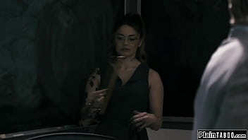 Preview 1 of Japanese Gang Rape Bus - PlainTaboo.com - Tattooed latina fucking her old teacher