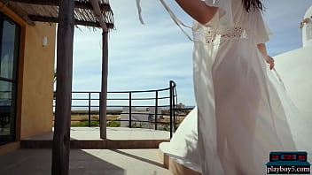 Preview 4 of Www Noti America School Sex Com - Russian natural tits beauty Nicole Winter solo striptease for Playboy