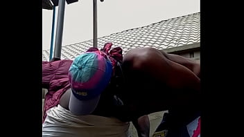 Preview 1 of Pawg Toes - Giving him my black dick outdoor