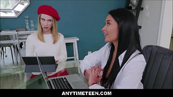 Preview 1 of 2 Webcam Teens - AnytimeTeen - Freeuse Teen Step Daughter Becomes Anytime Sex Toy For Stepdad And MILF Big Tits French Tutor - Anya Olsen,  Anissa Kate