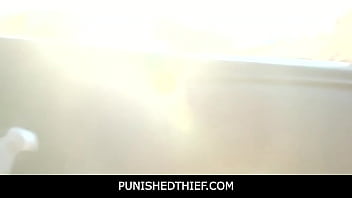 Preview 1 of Father And Duther Sex Vedio - PunishedThief -Perv Cop Fucking Two Slut Rebel Teens Thiefs in Public