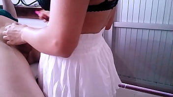 Preview 1 of Mom Russian Mommy Mot - Hot roomate really know how to suck that dick until cum in her mouth after school class