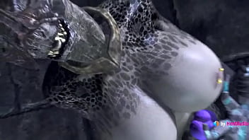 Preview 4 of Wwe Rock Xxx Video - Argonian Futa vs Unusual Stone (with sound) by HentAudio