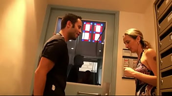 Preview 1 of Ana Fox Dungeon - French teen takes three cocks in ass and big facial cumshot in front of cuckold
