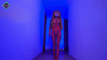 Preview 1 of Dyke Beauty - Asuka Langley Soryu training her holes. Karneli Bandi