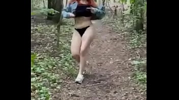 Preview 3 of Kolkata Home Made Sex - Redheaded beauty RitaFox walks in the woods and shows her privates