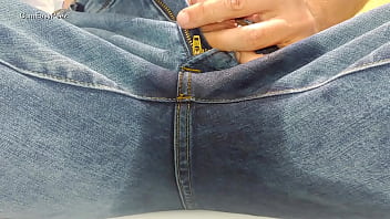 Preview 4 of Gula Ann - Bluejeans pee desperation in the tub 2 angles close up