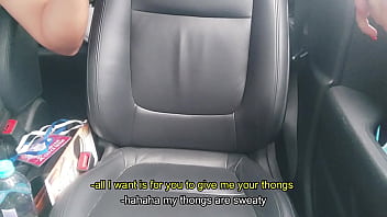 Preview 1 of Desi Cuti - Enorme chorro de una desconocida en mi carro