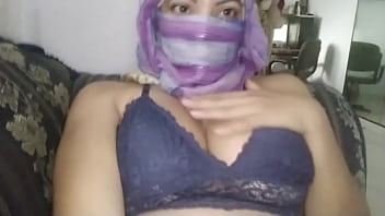 Preview 1 of Sister And Brother Xxx Video - BIG TITS Religious Arabian MILF In Niqab Gone Wild And Masturbates Pussy While Praying On Webcam PORN HIJAB