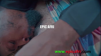 Preview 1 of 80 Year Old Woman Swallowing Xxx - European missionary came to heal squirting ebony with his holy dick (Trailer)