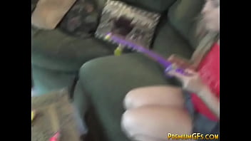 Preview 1 of Sma Murid - Kitty cumming on the couch fingering pussy