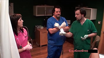 Preview 3 of Cfnm Lust 040 - Lola Lynn Gets Felt Up By Multiple Student Inters Bruno &amp_ Tina Lee Comet While Doctor Tampa Tired To Do Clinicals With His Stupid Interns - MedFet Movie EXCLUSIVELY From GirlsGoneGyno Part 11/12 Reup