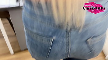 Preview 1 of Rare Video All Star Girl Sex - Classy acidently pisses herself and is caught by her boss he bribes her into sucking his cock and doing a public cum walk around the offices