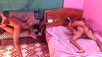 Preview 2 of Beauty Contest At Nudist Camp8 - Hanif pk and popy and sumona and manik - First time Two amateurs Two guys sex  (Foursome)
