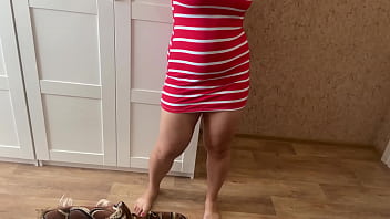Preview 2 of Deepak Padua On Fuck - Trying on sexy pantyhose