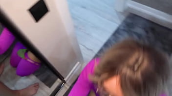 Preview 4 of Arteta Ocean - step mom in leggings aroused her step son and he fucked her part 2