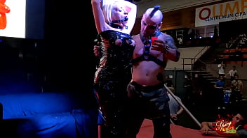 Preview 3 of Trascend Sex - Belinda Rubio public bondage and fucked by Thorx