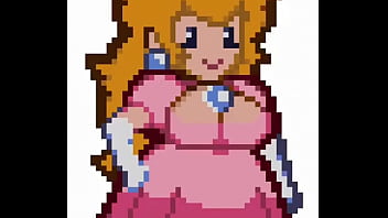 Preview 2 of Xxxcvdo - Paper Princess Peach flashing her boobs