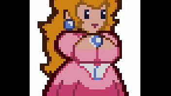 Preview 1 of Xxxcvdo - Paper Princess Peach flashing her boobs